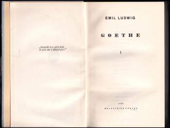 Emil Ludwig: Goethe