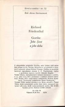 Richard Friedenthal: Goethe