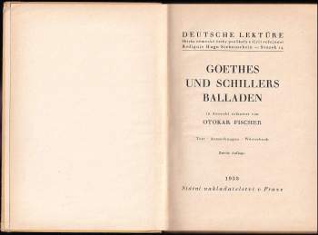 Johann Wolfgang von Goethe: Goethes und Schillers Balladen