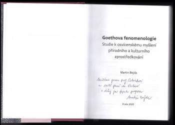 Martin Bojda: Goethova fenomenologie