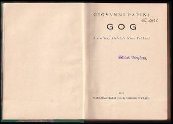 Giovanni Papini: Gog