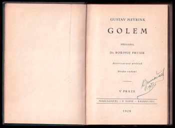 Gustav Meyrink: Golem