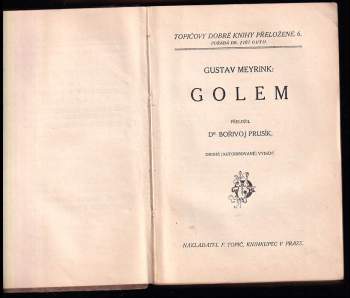 Gustav Meyrink: Golem