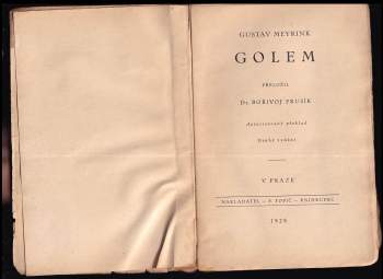 Gustav Meyrink: Golem