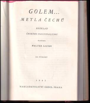 Walter Jacobi: Golem--