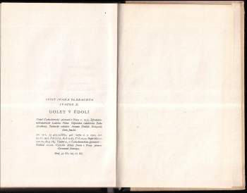 Ivan Olbracht: Golet v údolí