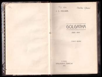 Josef Svatopluk Machar: Golgatha