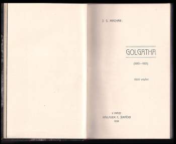 Josef Svatopluk Machar: Golgatha