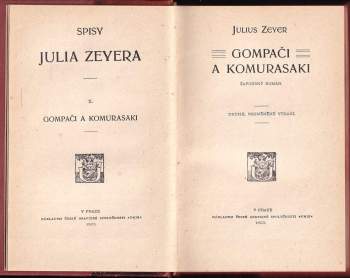 Julius Zeyer: Gompači a Komurasaki