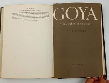 F. D Klingender: Goya v demokratické tradici