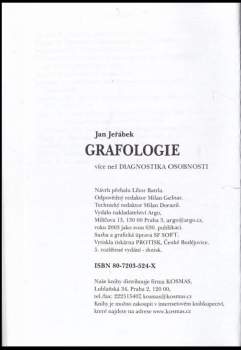 Jan Jeřábek: Grafologie
