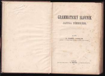 Karel Veselík: Grammatický slovník jazyka německého