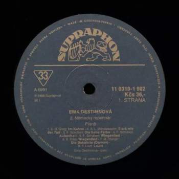 Emmy Destinn: 2/ Německý Repertoár 2xLP + BOOKLET
