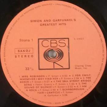 Simon & Garfunkel: Simon And Garfunkel's Greatest Hits