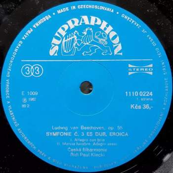 The Czech Philharmonic Orchestra: 3. Symfonie Es Dur Eroica