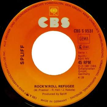 Spliff: Rock'n'Roll Refugee / Tooled Fool