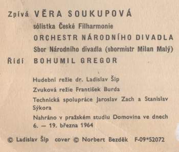 Věra Soukupová: Operní Recitál Věry Soukupové