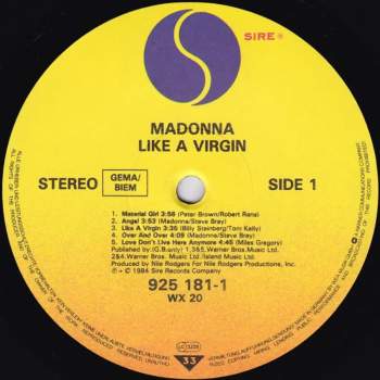 Madonna: Like A Virgin