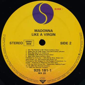 Madonna: Like A Virgin