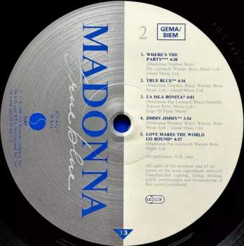 Madonna: True Blue