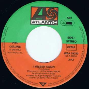Phil Collins: I Missed Again