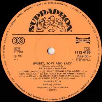 Karel Zich: Sweet, Soft And Lazy