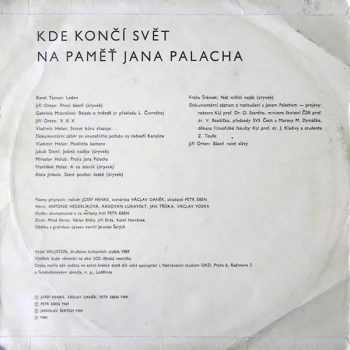 Various: Kde Končí Svět (Na Paměť Jana Palacha)