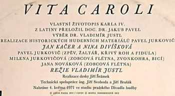 Prague Madrigal Singers: Vita Caroli ― Vlastní Životopis Karla IV.