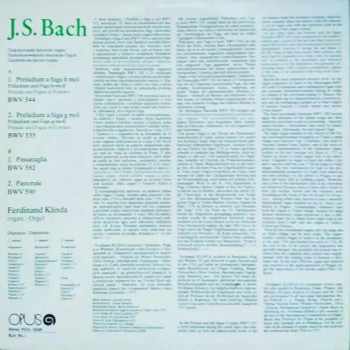 Johann Sebastian Bach: Preludes & Fugues In G, H Minor