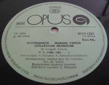 Collegium Musicum: Divergencie (2xLP)