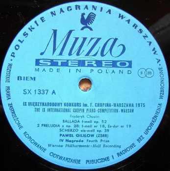 Frédéric Chopin: IX Międzynarodowy Konkurs Im. F. Chopina - Warszawa 1975 (Kronika Konkursu)