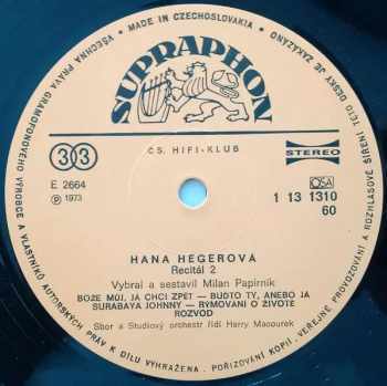 Hana Hegerová: Recitál 2