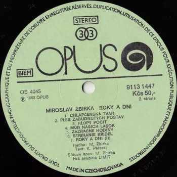 Miroslav Žbirka: Roky A Dni