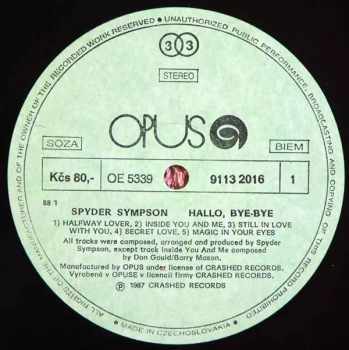 Spyder Sympson: Hallo, Bye, Bye
