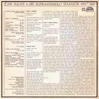 Jiří Suchý & Jiří Šlitr: Divadlo Semafor 1959 - 1969 (1-3)