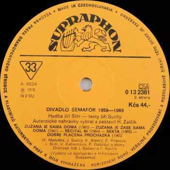 Jiří Suchý & Jiří Šlitr: Divadlo Semafor 1959 - 1969 (1-3)