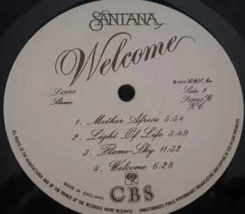 Santana: Welcome