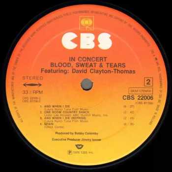 Sweat And Tears Blood: In Concert