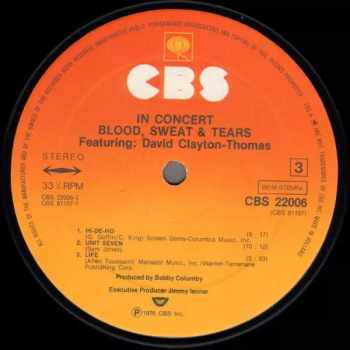 Sweat And Tears Blood: In Concert