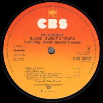 Sweat And Tears Blood: In Concert
