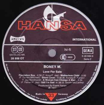 Boney M.: Love For Sale
