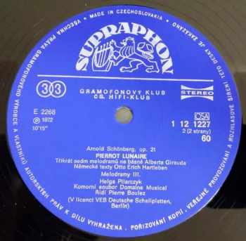 Arnold Schoenberg: Pierrot Lunaire (MONO)