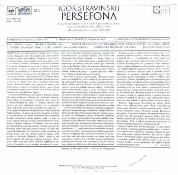 Igor Stravinsky: Persefona