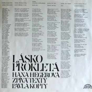 Hana Hegerová: Lásko Prokletá (Hana Hegerová Zpívá Texty Pavla Kopty)