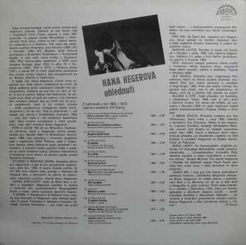 Hana Hegerová: Ohlédnutí