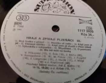 Various: Hrají A Zpívají Plzeňáci III.