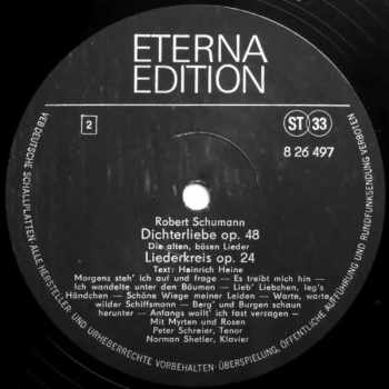 Robert Schumann: Dichterliebe Op. 48, Liederkreis Op. 24