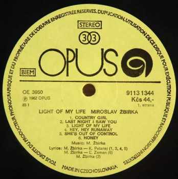 Miroslav Žbirka: Light Of My Life