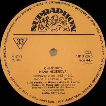 Hana Hegerová: Ohlédnutí