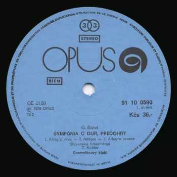 Slovak Philharmonic Orchestra: Symfónia C Dur / Predohry Z Opery Carmen